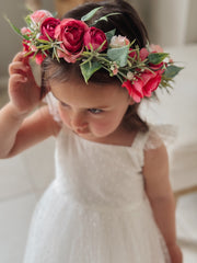 Aspen White Flower Girl Dress - A Little Lacey