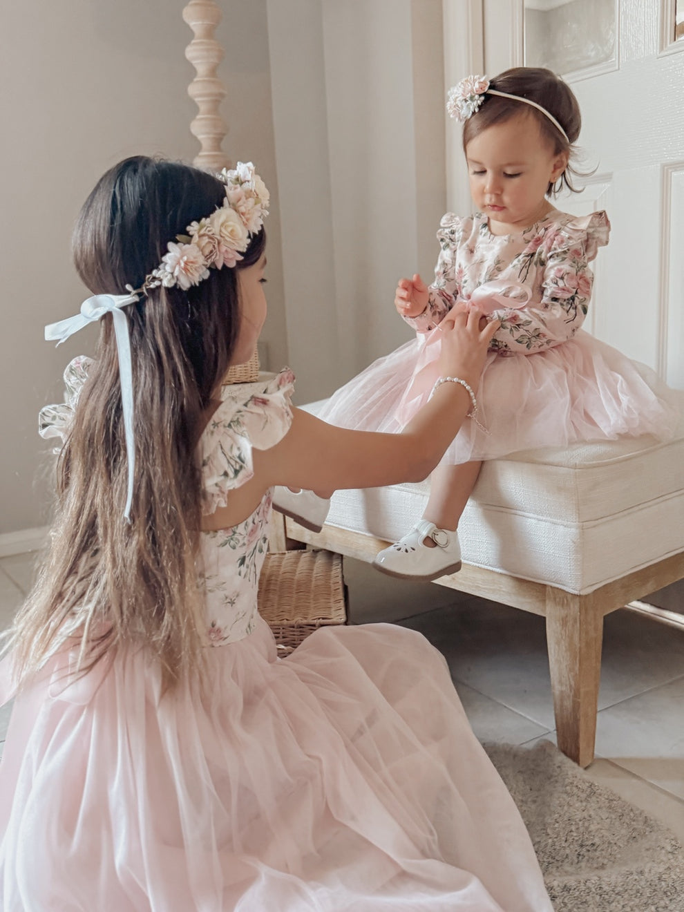Tilly Girls Pastel Flower Crown - A Little Lacey · Photo 6 of 9