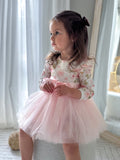 Audrey Rose Girls Long Sleeve Dress - Light Pink - A Little Lacey · Photo 3 of 6