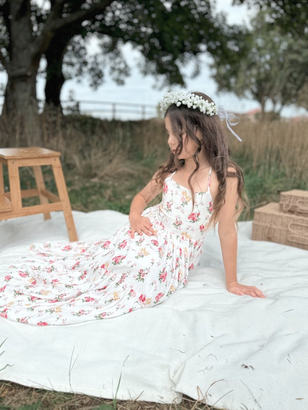 Ava Girls Maxi Dress - Blossom - Girls Floral Dresses