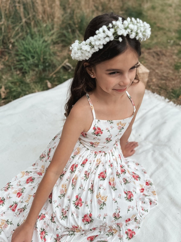 Ava Girls Maxi Dress - Blossom - Girls Floral Dresses