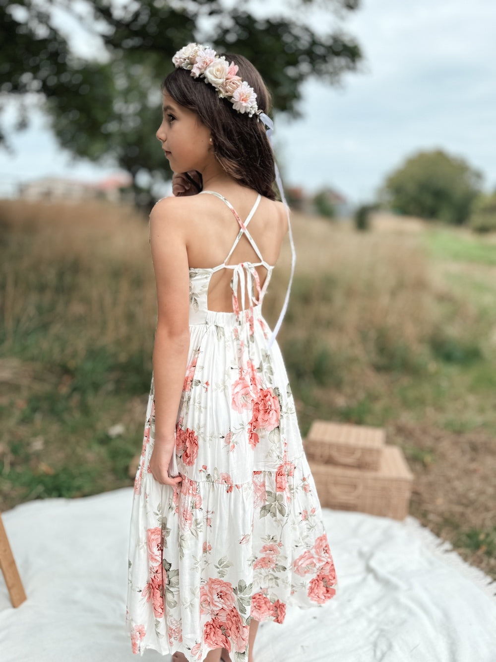 Ava Girls Floral Maxi Dress - All Products