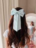 Amelie Blue Satin Bow for girls