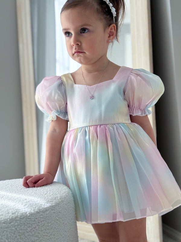 Anastasia Baby Rainbow Romper - A Little Lacey