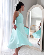 Anna Girls Light Turquoise Dress - A Little Lacey