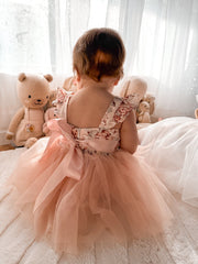 Aria Tulle Baby Romper - Nectar - A Little Lacey