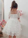 Arielle girls white occasion dress