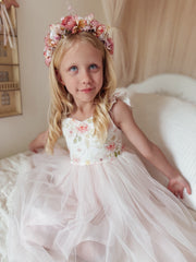 Audrey Rose Girls Tulle Dress - Light Pink - A Little Lacey