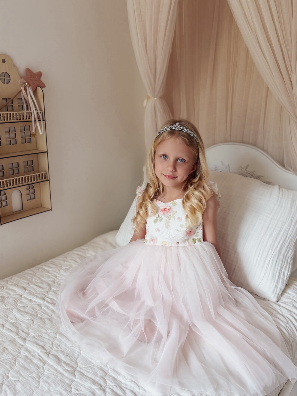 Audrey Rose Girls Tulle Dress - Light Pink - A Little Lacey · Photo 16 of 18