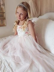 Audrey Rose Girls Tulle Dress - Light Pink - A Little Lacey