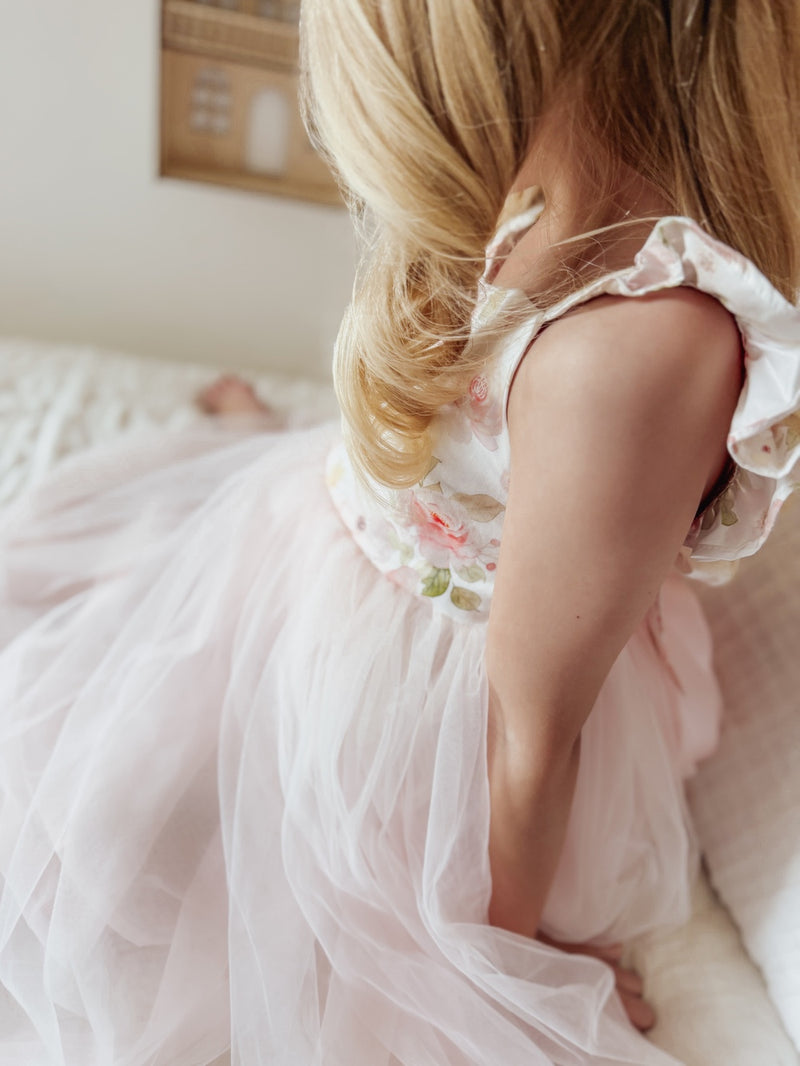 Audrey Rose Girls Tulle Dress - Light Pink - A Little Lacey