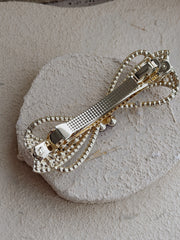 Aurelia Purple Bow Hair Clip - A Little Lacey