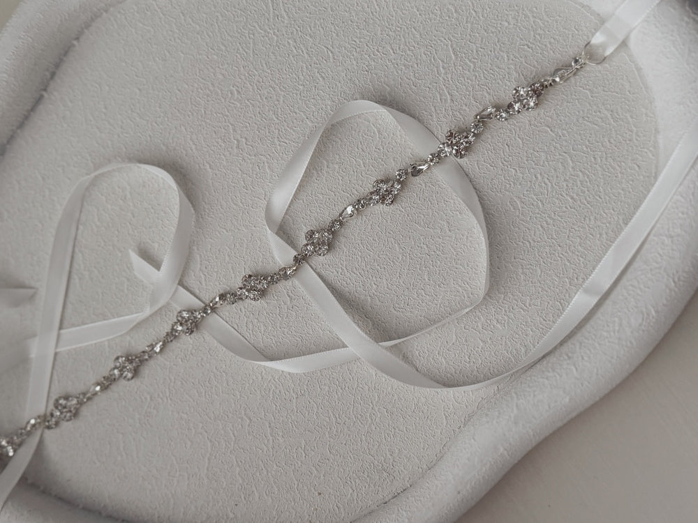 Belle Girls Diamante Sash Belt