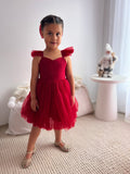 Belle Girls Red Sparkle Christmas Dress - A Little Lacey · Photo 17 of 23