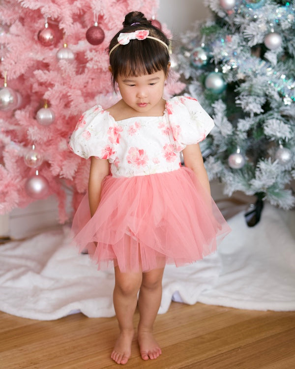 Blossom Puff Sleeve Girls Baby Romper - Baby Rompers