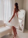 Girls white dress with lace bodice