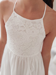 Bella Girls White Dress - A Little Lacey