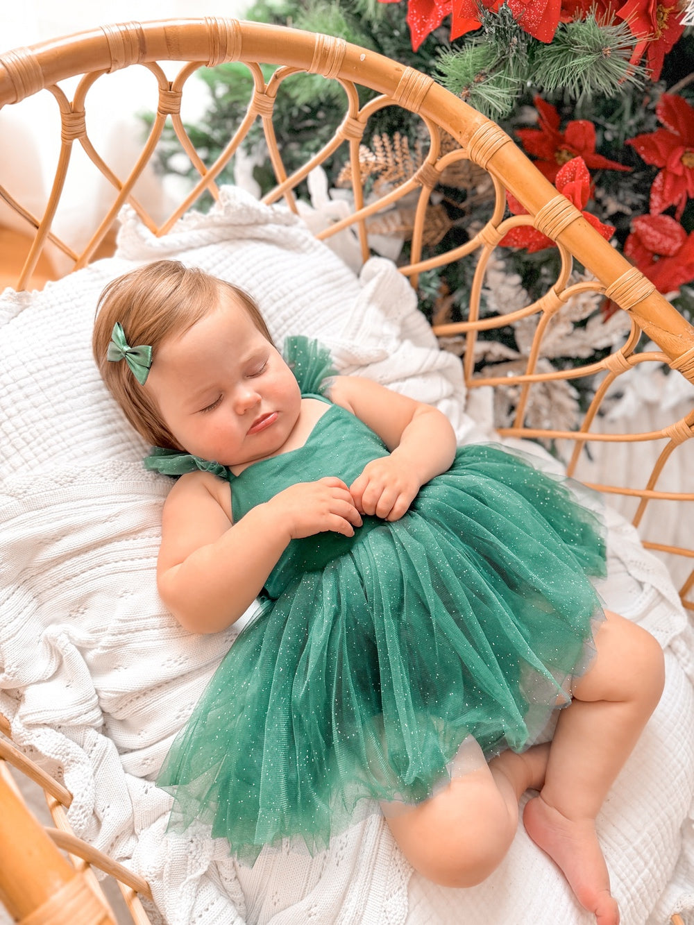 Belle Green Sparkle Baby Romper - A Little Lacey · Photo 4 of 9