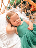 Belle Green Sparkle Baby Romper - A Little Lacey · Photo 5 of 9