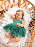 Belle Green Sparkle Baby Romper - A Little Lacey · Photo 6 of 9