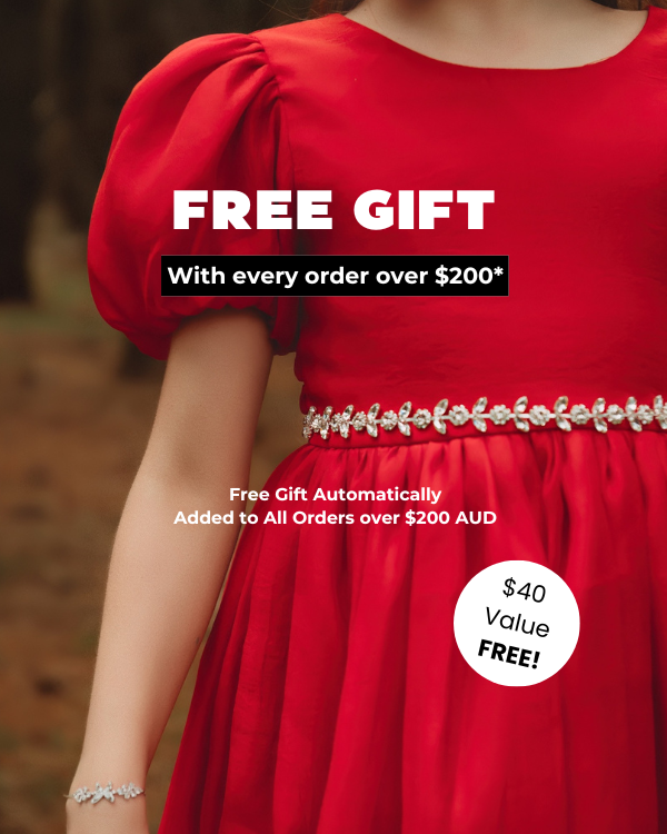 FREE GIFT Fleur Crystal Belt | LIMIT 1 PER ORDER - Flower Girl Dresses