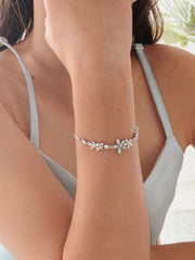 Blossom Flower Girls Silver Bracelet - A Little Lacey