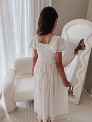 Catalina Frill Sleeve Chiffon Dress - A Little Lacey