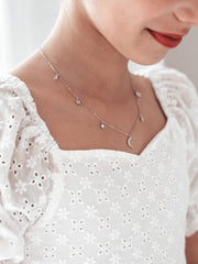 Celestial Dreams Girls Silver Necklace - A Little Lacey