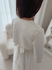 Cianna Long Sleeve White Jacket - A Little Lacey