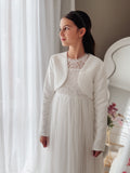 Timeless white jacket for flower girls