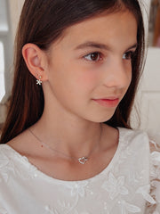 Circle of Love Girls Silver Necklace - A Little Lacey