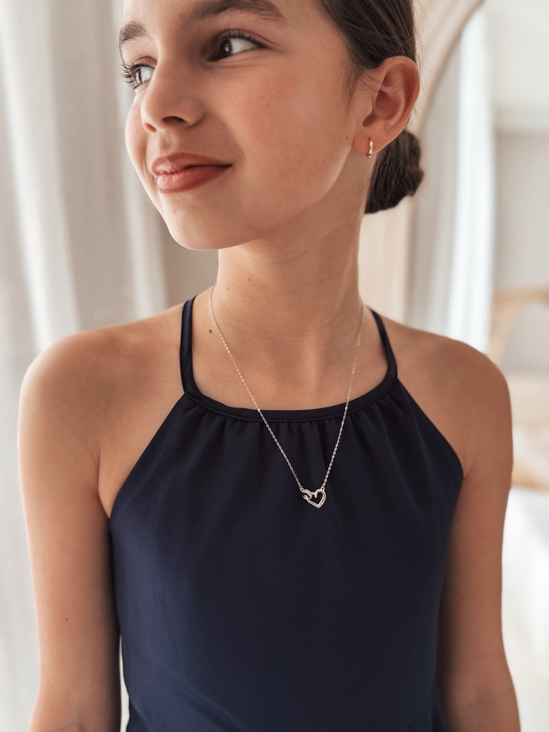 Circle of Love Girls Silver Necklace - A Little Lacey