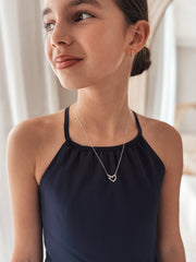 Circle of Love Girls Silver Necklace - A Little Lacey