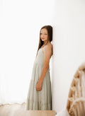 Clara Girls Sage Green Maxi Dress - A Little Lacey · Photo 4 of 8