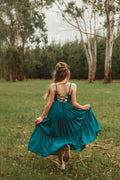 Clara Girls Teal Green Maxi Dress - A Little Lacey · Photo 5 of 14