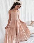 Clara Girls Blush Pink Maxi Dress - A Little Lacey · Photo 1 of 12