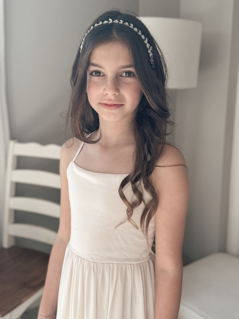 Clara Girls Champagne Maxi Dress - A Little Lacey · Photo 8 of 17