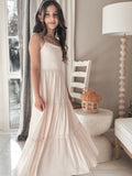 Clara Girls Champagne Maxi Dress - A Little Lacey · Photo 3 of 17