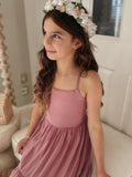 Clara Girls Dusty Rose Maxi Dress - A Little Lacey · Photo 10 of 11