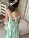 Clara Girls Mint Maxi Dress - A Little Lacey · Photo 7 of 11