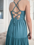Clara Girls Teal Green Maxi Dress - A Little Lacey · Photo 11 of 14