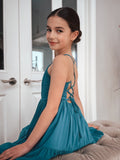 Clara Girls Teal Green Maxi Dress - A Little Lacey · Photo 8 of 14