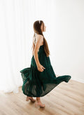 Clara Girls Forest Green Maxi Dress - A Little Lacey · Photo 4 of 5