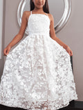 Clarissa White 3D Flower Girl Dress - A Little Lacey · Photo 7 of 12
