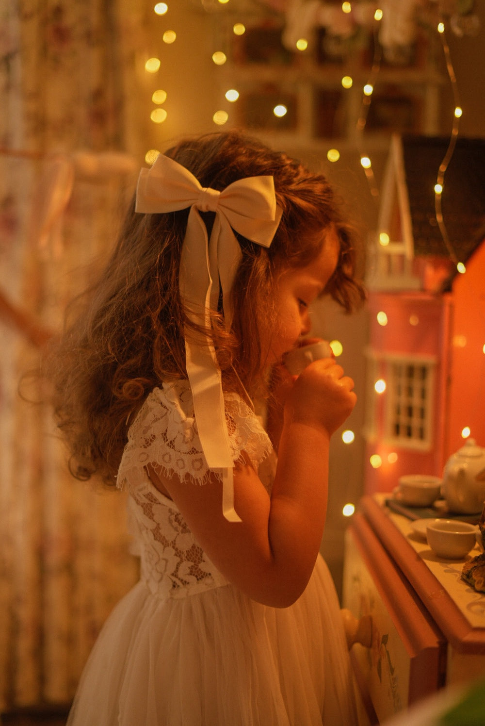 Serenade Girls Ivory Lace Dress