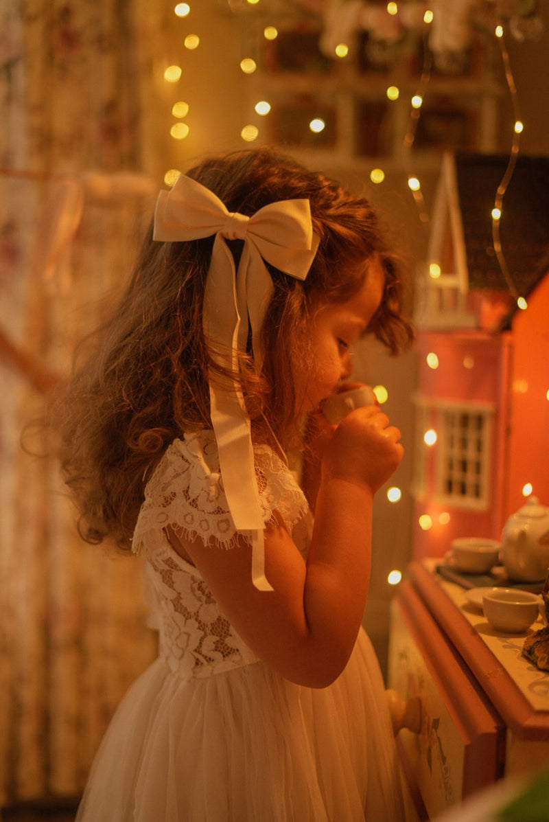 Serenade Girls Ivory Lace Dress - A Little Lacey