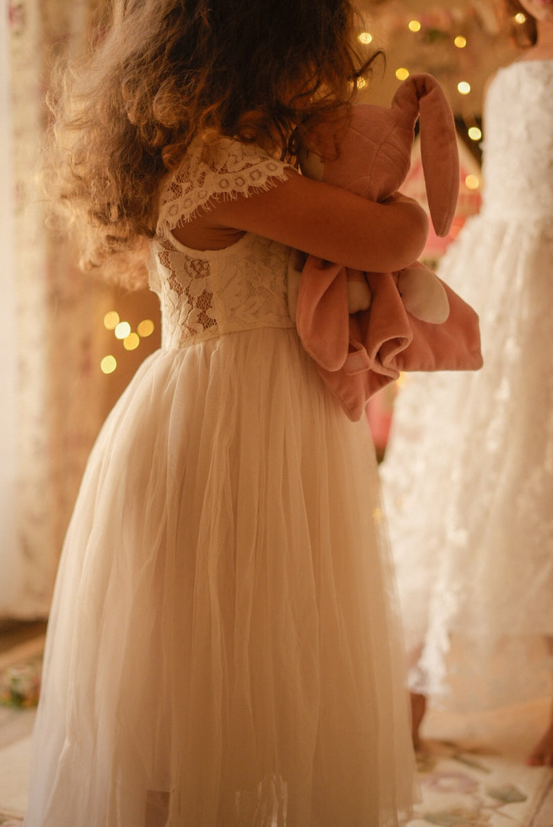 Serenade Girls Ivory Lace Dress - A Little Lacey