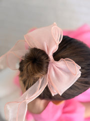 Curly Girls Light Pink Bow - A Little Lacey