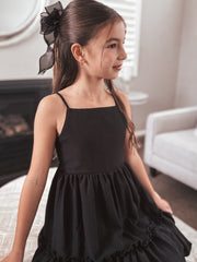 Curly Girls Black Bow - A Little Lacey