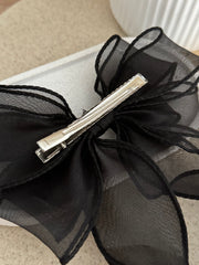 Curly Girls Black Bow - A Little Lacey